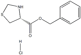 R-4-Thiazolidinecarboxylic acid phenylmethyl ester hydrochloride Structure