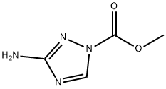 3-氨基-1H-1,2,4-三唑-1-甲酸甲酯, 76803-17-3, 结构式