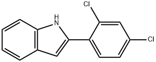 2-(2,4-Dichlorophenyl)-1h-indole,76869-15-3,结构式