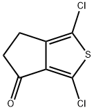 1,3-二氯-5,6-二氢-4H-环戊基并[C]噻吩-4-酮, 7687-79-8, 结构式
