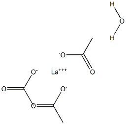 水合三(乙酸基-O,O')镧,77069-92-2,结构式