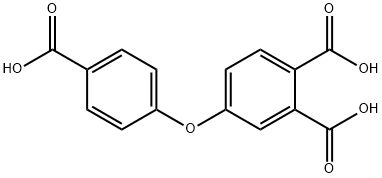 4-(4-カルボキシフェノキシ)フタル酸 化学構造式