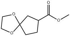 1,4-二氧螺环[4.4]-壬烷-7-甲酸甲酯 结构式