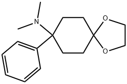 N,N-dimethyl-8-phenyl-1,4-dioxaspiro-[4.5]decan-8-amine Structure