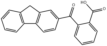 2-(9H-フルオレン-2-カルボニル)安息香酸 化学構造式