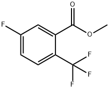 5-フルオロ-2-(トリフルオロメチル)安息香酸メチル 化学構造式