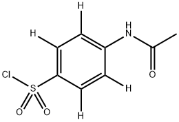 4-Acetamidobenzene D4 sulfonyl Chloride Structure