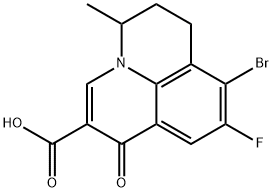 8-bromo-9-fluoro-5-methyl-1-oxo-1,5,6,7-tetrahydropyrido[3,2,1-ij]quinoline-2-carboxylic acid Structure