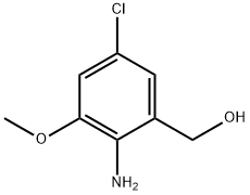 (2-Amino-5-chloro-3-methoxy-phenyl)-methanol 结构式