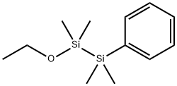 Disilane, 1-ethoxy-1,1,2,2-tetramethyl-2-phenyl- Structure