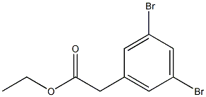 2-(3,5-二溴苯基)乙酸乙酯 结构式