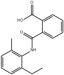 2-{[(2-ethyl-6-methylphenyl)amino]carbonyl}benzoic acid Struktur