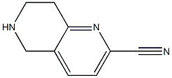 5,6,7,8-tetrahydro-1,6-naphthyridine-2-carbonitrile Struktur