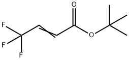 (E)4,4,4-三氟丁-2-烯酸叔丁酯 结构式
