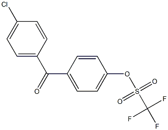 Methanesulfonic acid, trifluoro-, 4-(4-chlorobenzoyl)phenyl ester Structure