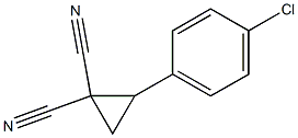 1,1-Cyclopropanedicarbonitrile, 2-(4-chlorophenyl)- 结构式