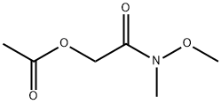 2-(methoxy(methyl)amino)-2-oxoethyl acetate Struktur