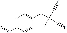 Propanedinitrile, [(4-ethenylphenyl)methyl]methyl- Struktur