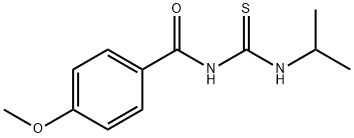 N-[(isopropylamino)carbonothioyl]-4-methoxybenzamide Struktur
