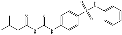 N-({[4-(anilinosulfonyl)phenyl]amino}carbonothioyl)-3-methylbutanamide Struktur