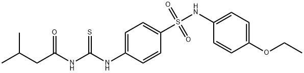 N-{[(4-{[(4-ethoxyphenyl)amino]sulfonyl}phenyl)amino]carbonothioyl}-3-methylbutanamide Structure