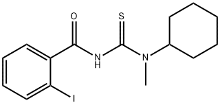 N-{[cyclohexyl(methyl)amino]carbonothioyl}-2-iodobenzamide Struktur