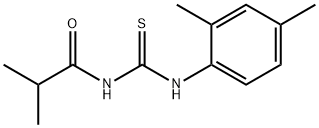 N-{[(2,4-dimethylphenyl)amino]carbonothioyl}-2-methylpropanamide Struktur
