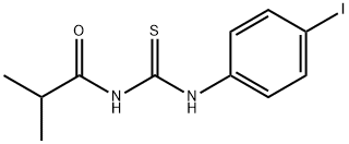 N-[(4-iodophenyl)carbamothioyl]-2-methylpropanamide Structure