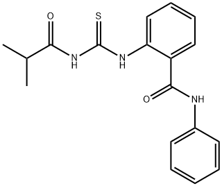 2-{[(isobutyrylamino)carbonothioyl]amino}-N-phenylbenzamide Struktur