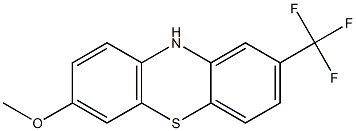 10H-Phenothiazine, 7-methoxy-2-(trifluoromethyl)- Structure
