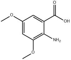 Benzoic acid, 2-amino-3,5-dimethoxy- Struktur