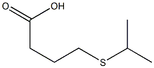 Butanoic acid,4-[(1-methylethyl)thio]- Structure