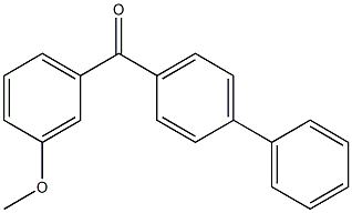 3-甲氧基-4-苯基二苯甲酮 结构式