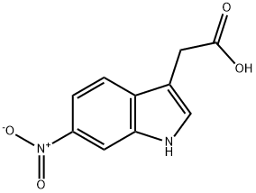 6-Nitroindole-3-acetic Acid 结构式