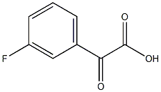 (3-フルオロフェニル)グリオキシル酸 化学構造式
