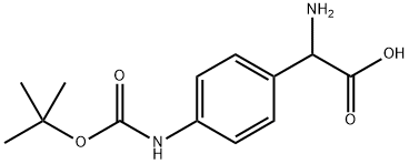 DL-4-Amino(Boc)-Phenylglycine Structure