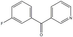 3-(3-フルオロベンゾイル)ピリジン 化学構造式