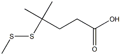 4-Methyl-4-(methyldisulfanyl)pentanoic acid Struktur