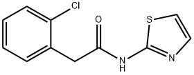 2-(2-chlorophenyl)-N-(1,3-thiazol-2-yl)acetamide Structure