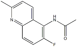 Acetamide, N-(6-fluoro-2-methyl-5-quinolinyl)- Structure