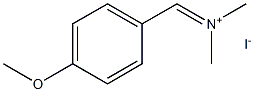 Methanaminium, N-[(4-methoxyphenyl)methylene]-N-methyl-, iodide Structure