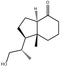 (1R,7AR)-1-((S)-1-HYDROXYPROPAN-2-YL)-7A-METHYLHEXAHYDRO-1H-INDEN-4(2H)-ONE Struktur