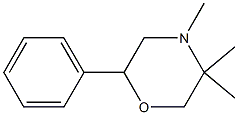 4,5,5-trimethyl-2-phenylmorpholine Struktur