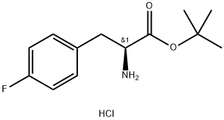 L-4-氟苯丙氨酸叔丁酯盐酸盐, 800402-11-3, 结构式