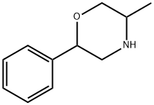 5-methyl-2-phenylmorpholine 结构式