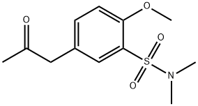 4-methoxy-3-N,N-dimethylsulfamylphenylacetone,80223-78-5,结构式