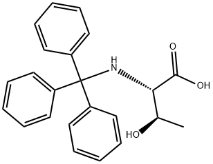 L-Threonine, N-(triphenylmethyl)- 结构式