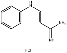 1H-吲哚-3-羧酰亚胺酰胺盐酸盐,80661-60-5,结构式