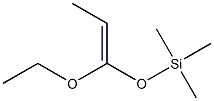 Silane, [(1-ethoxy-1-propenyl)oxy]trimethyl- Structure