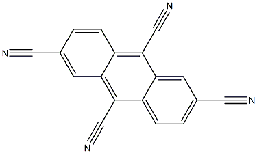 2,6,9,10-Anthracenetetracarbonitrile Struktur